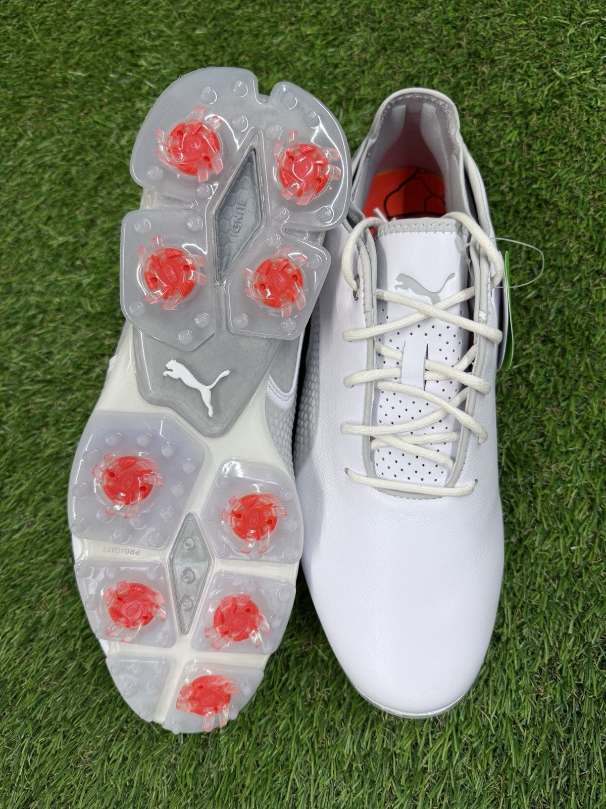 PUMA Ignite ProAdapt Golf Shoes White/Gray | Men’s US 7.5 | NWT | 192766-01