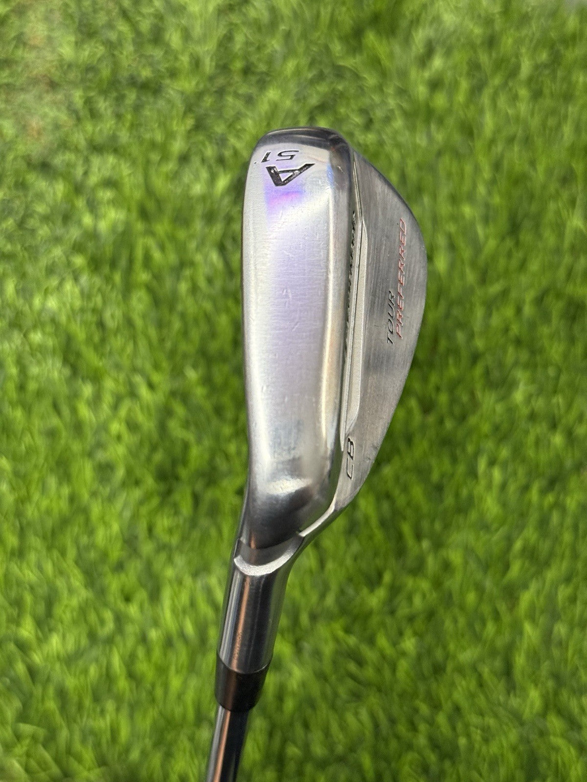 TaylorMade Tour Preferred CB A Wedge | NS Pro R-Flex | LH | Lamkin Midsize Grip