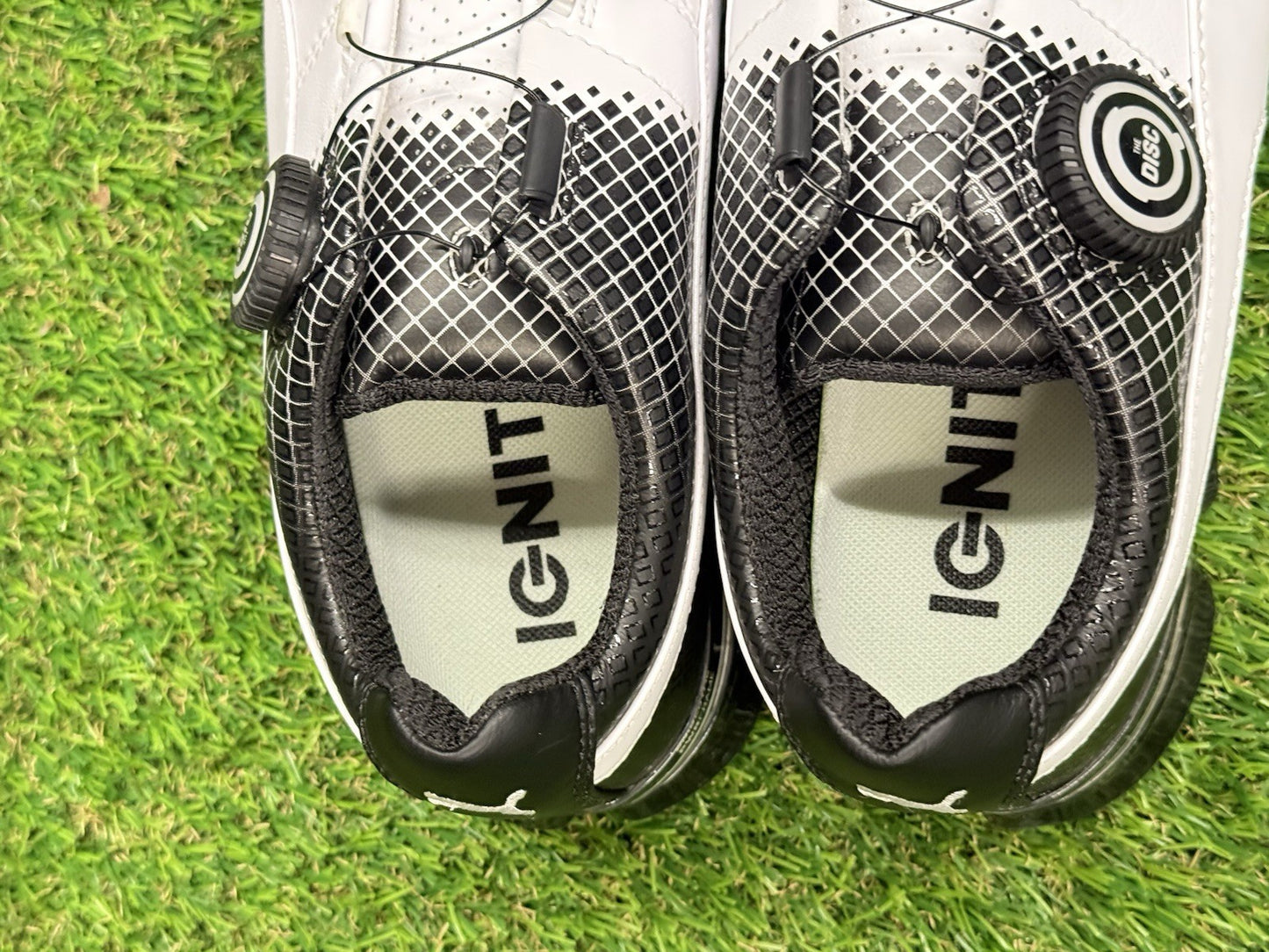 Puma TitanTour Ignite Disc Golf Shoes | White/Black | 7.5 US | Special Edition