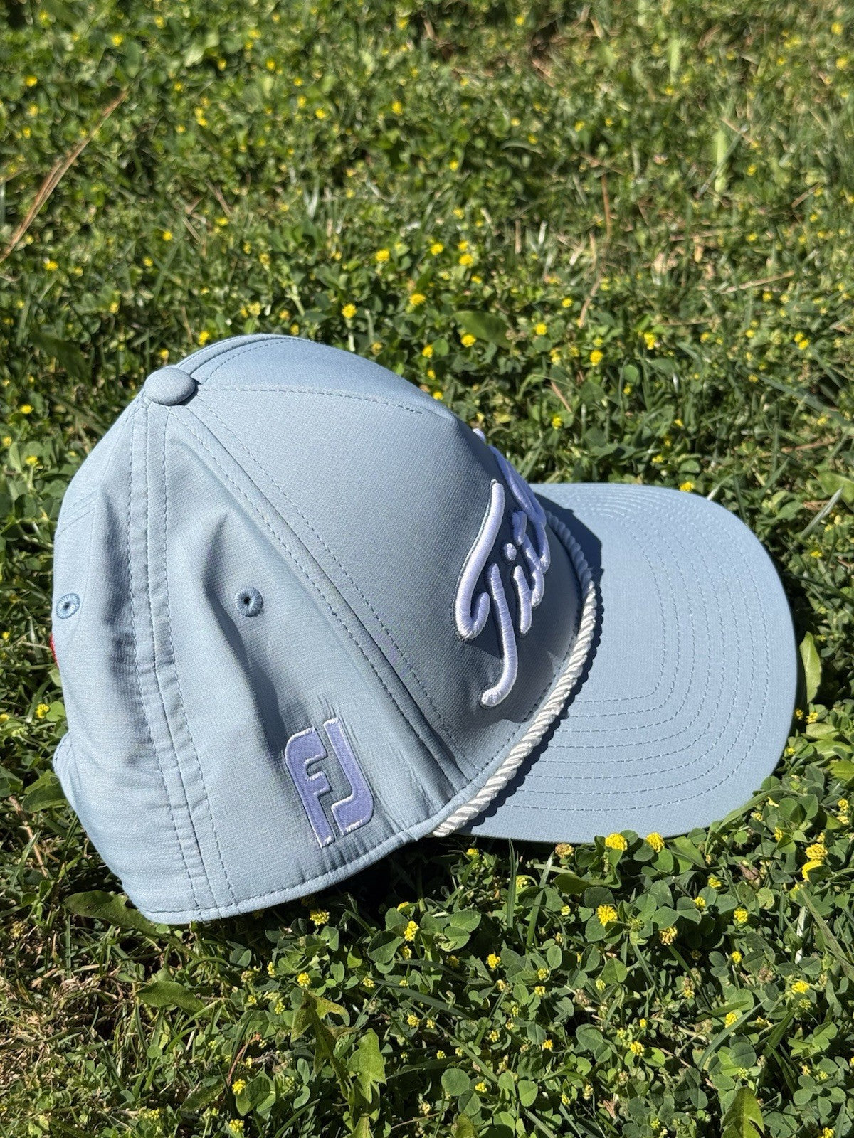 Titleist Pro V1 Rope Golf Hat | Snapback Adjustable | Light Blue | One Size