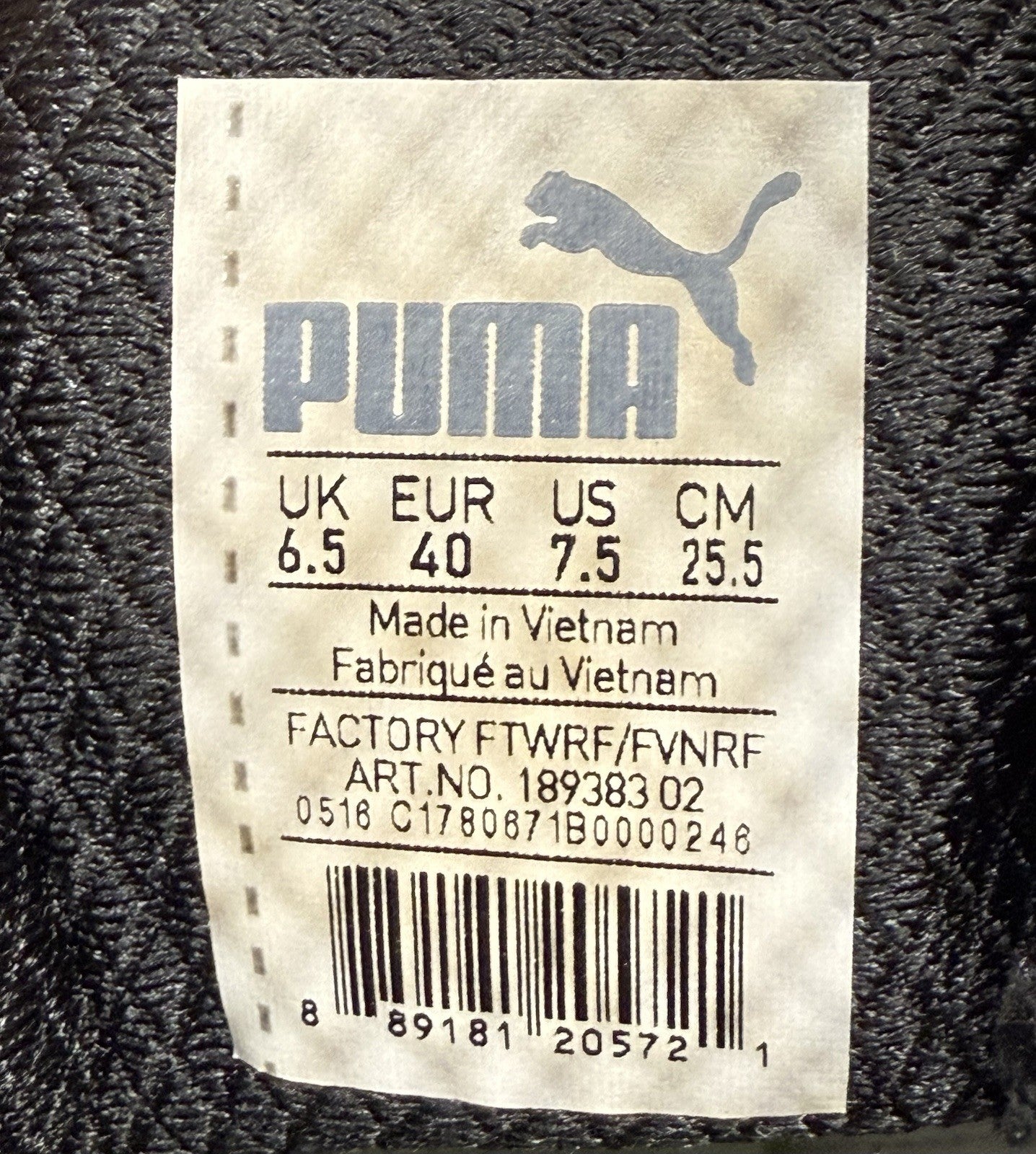 Puma TitanTour Ignite Disc Golf Shoes | White/Black | 7.5 US | Special Edition
