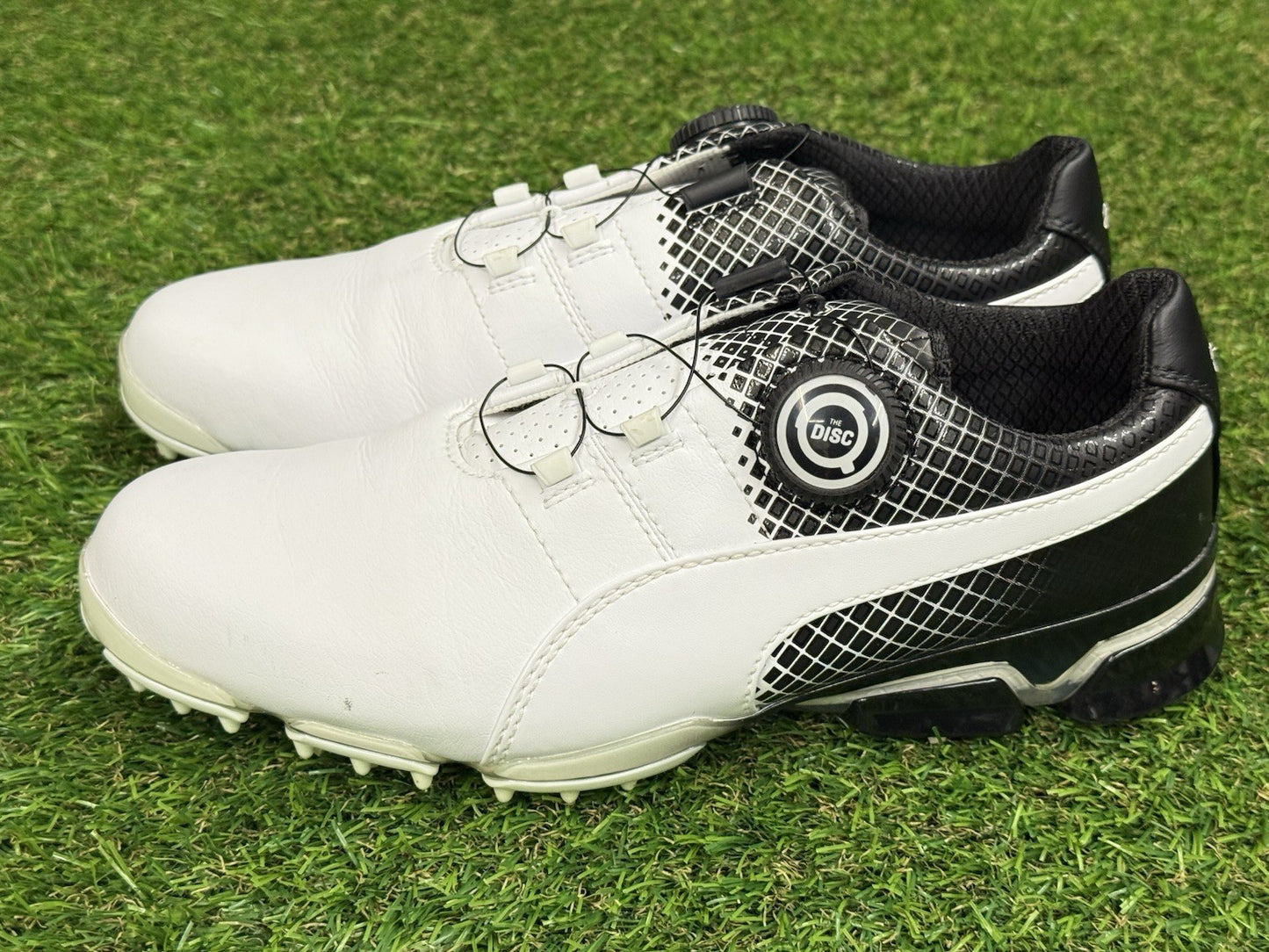 Puma TitanTour Ignite Disc Golf Shoes | White/Black | 7.5 US | Special Edition