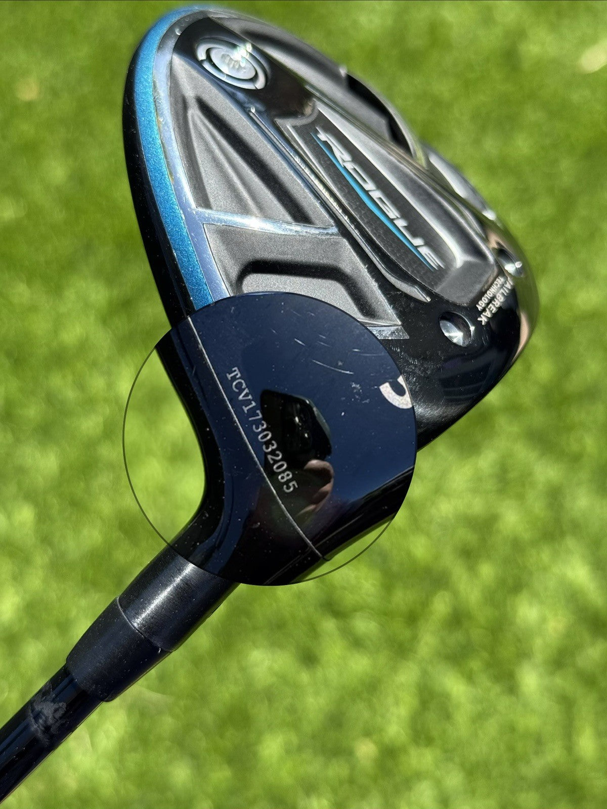TOUR ISSUE Callaway Rogue 3 Wood | Kuro Kage Silver TiNi 80 Flex • TX | RH