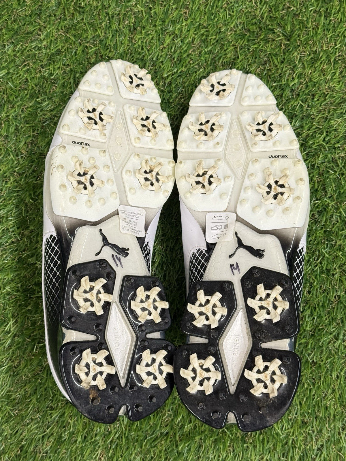 Puma TitanTour Ignite Disc Golf Shoes | White/Black | 7.5 US | Special Edition