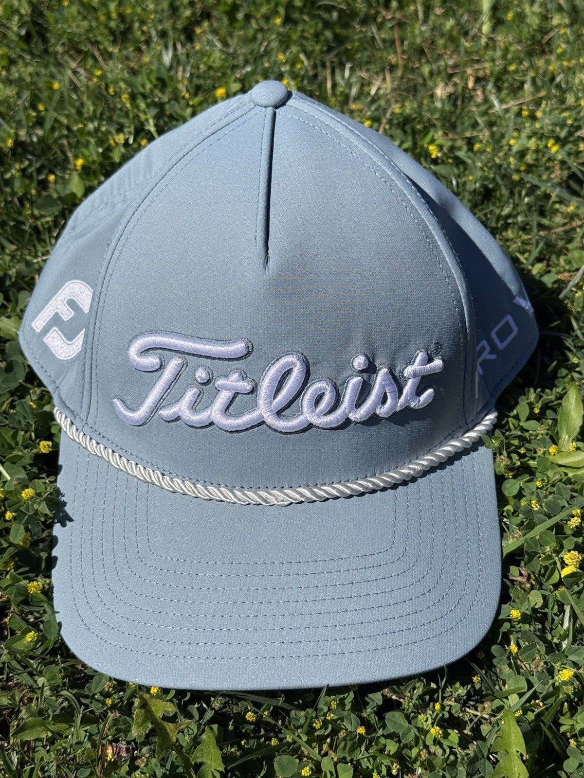 Titleist Pro V1 Rope Golf Hat | Snapback Adjustable | Light Blue | One Size