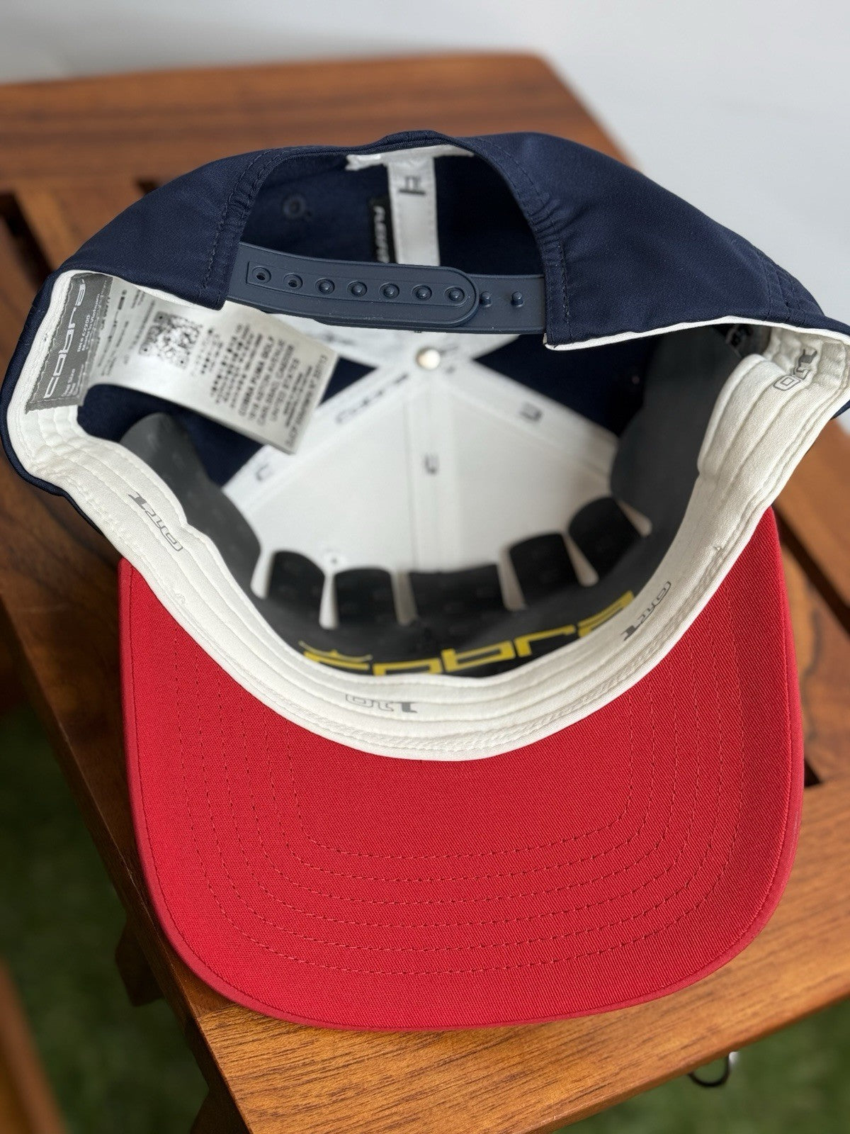 Cobra Tour Tech Snapback Hat | Red White Blue | Adjustable Fit | Golf NWT