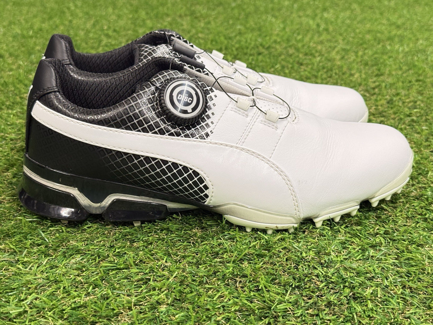 Puma TitanTour Ignite Disc Golf Shoes | White/Black | 7.5 US | Special Edition